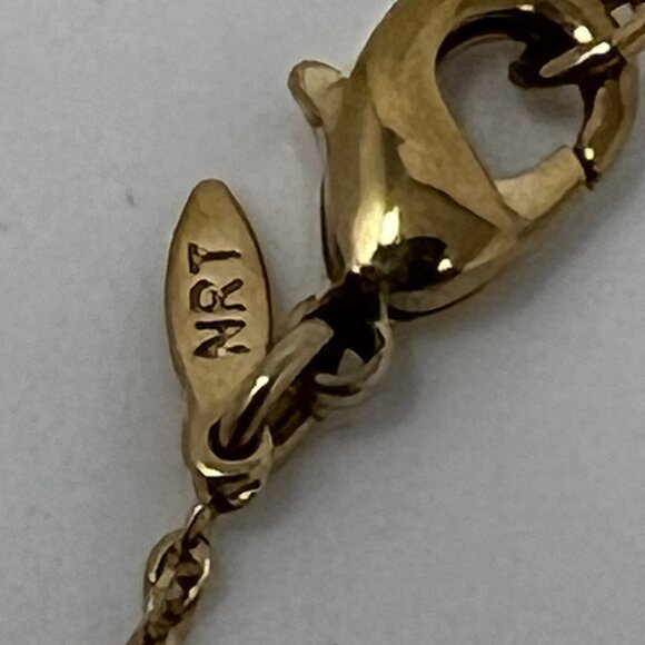 Vintage Avon Necklace Gold Tone Orange Drop and White Tan Beads - Picture 7 of 9